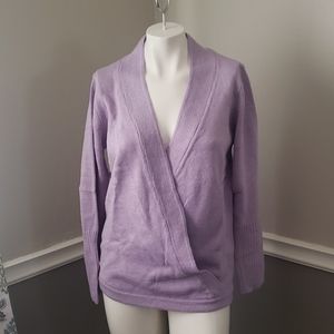 Women's purple cardigan